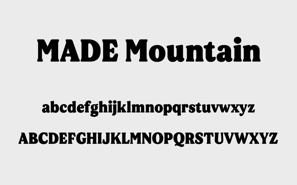 MADE Mountain font