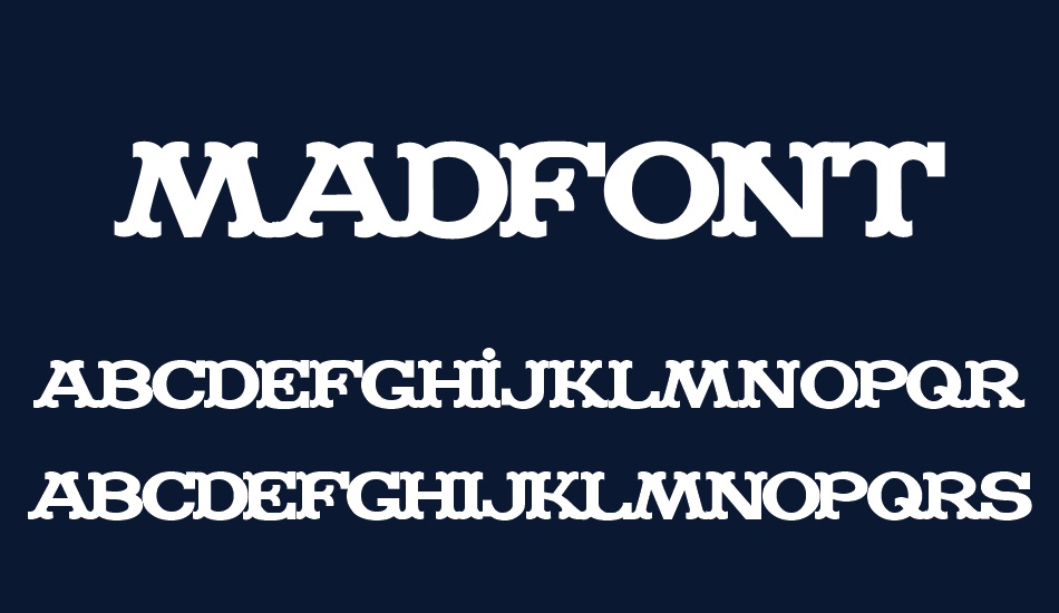 madfont-regular font