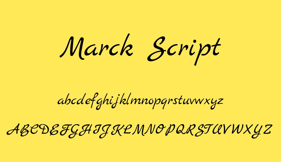 marck-script font