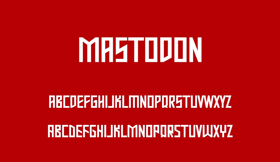 mastodon font