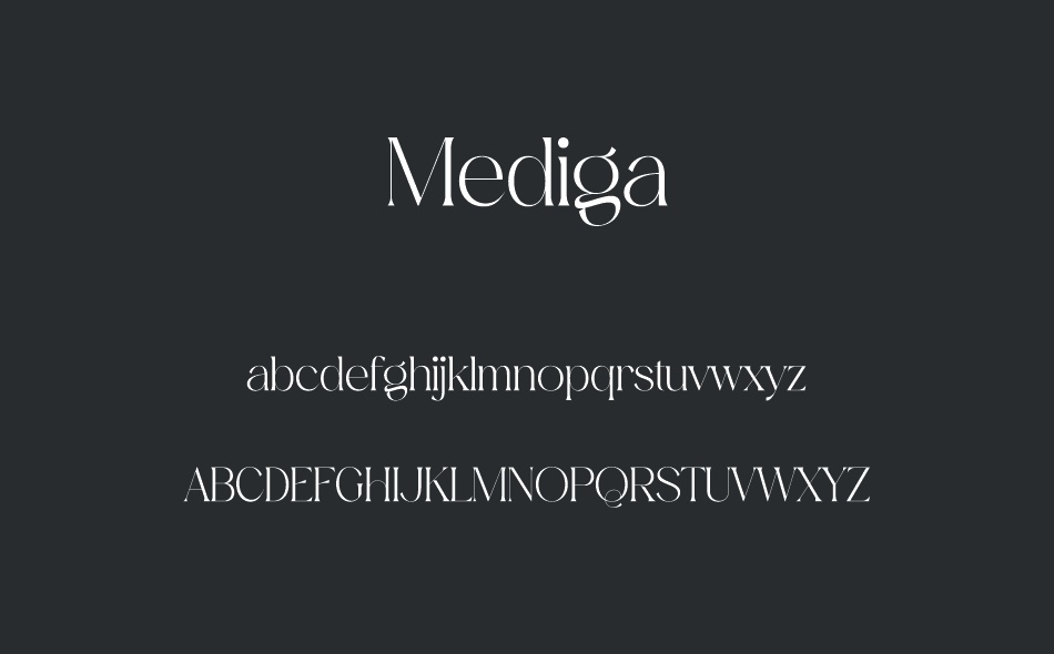 Mediga font