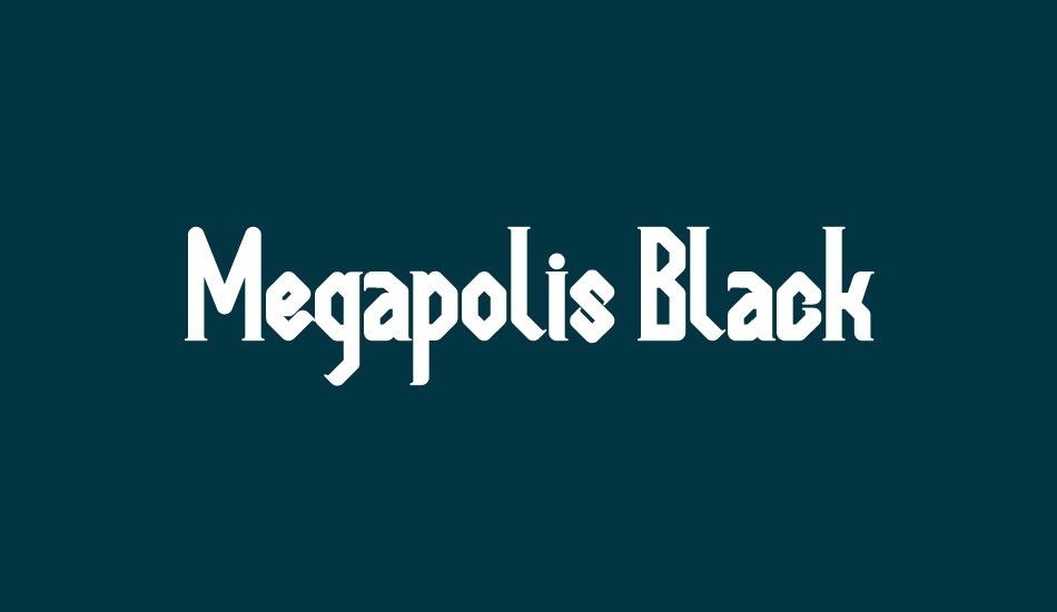 megapolis-black font big