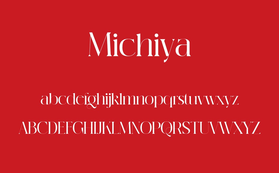 Michiya font