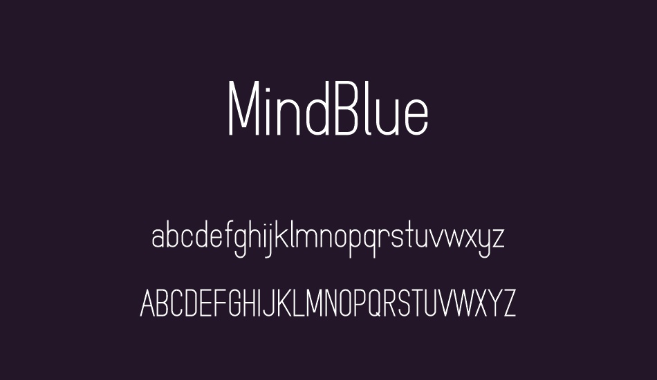 mindblue font