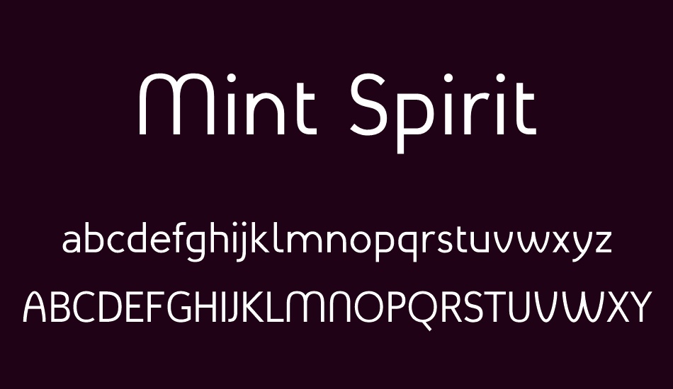 mint-spirit font