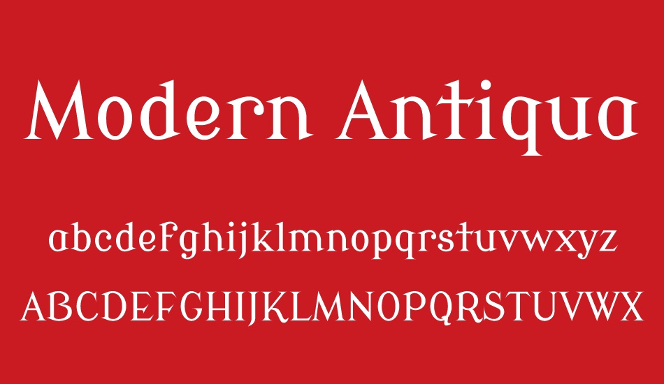 modern-antiqua font
