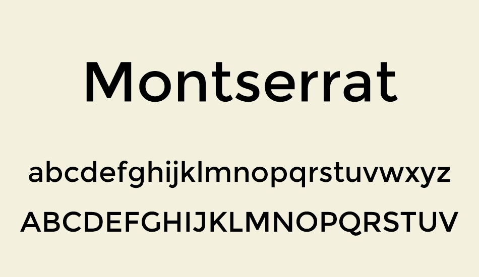 montserrat font