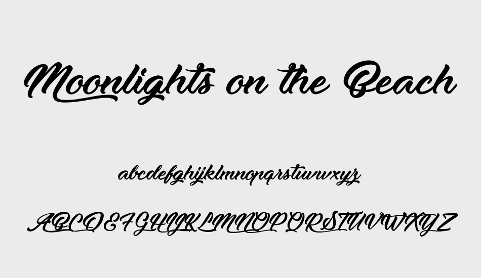 moonlights-on-the-beach font