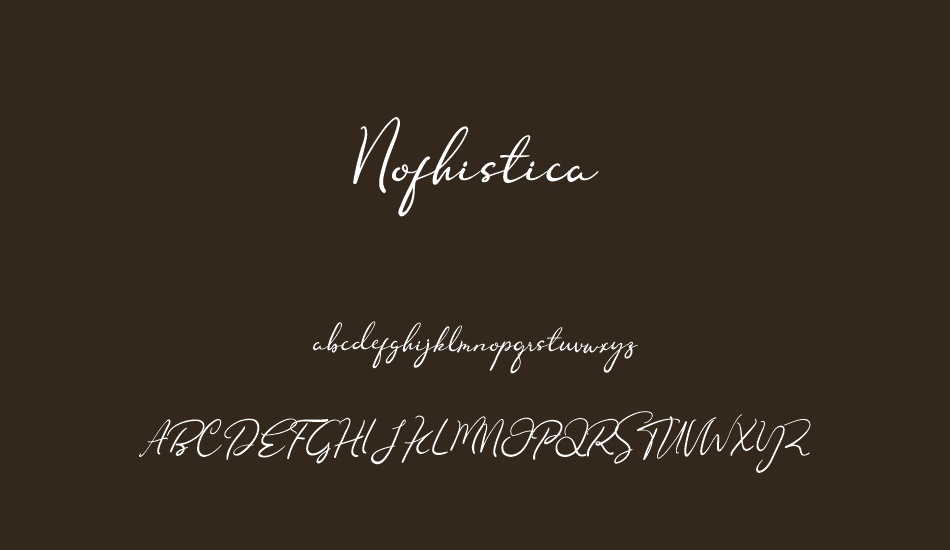 nofhistica font