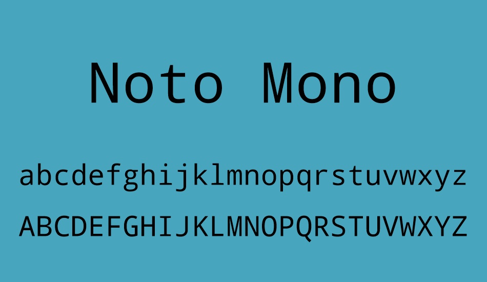 noto-mono font