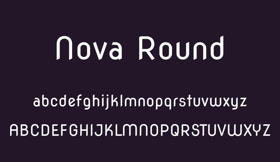 nova-round font