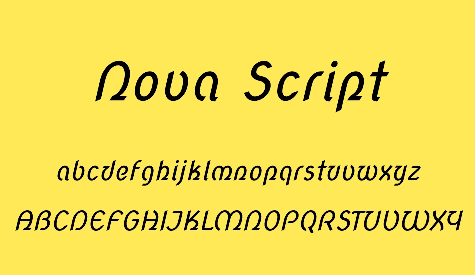 nova-script font