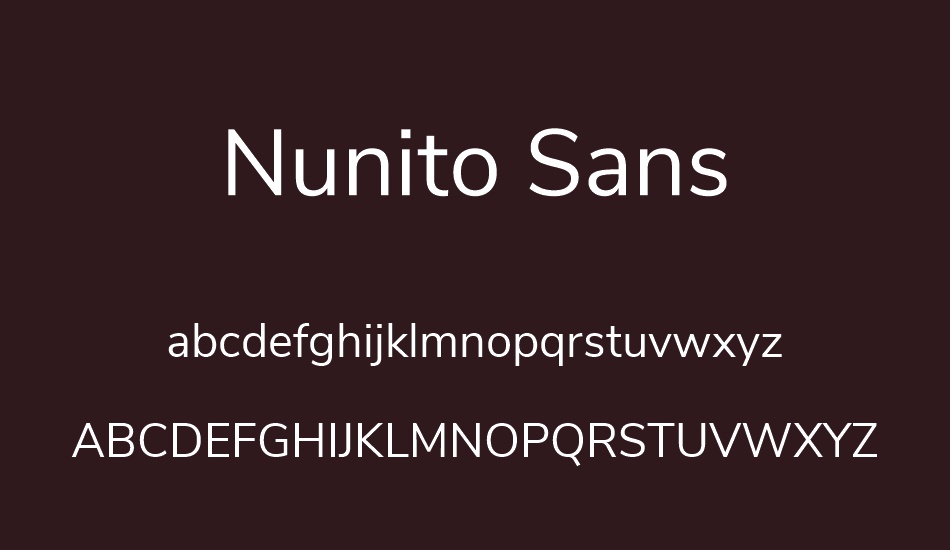 nunito-sans font