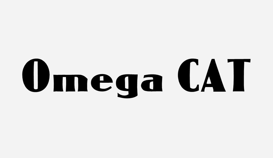 omega-cat font big