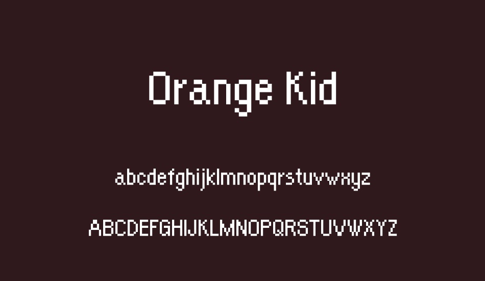 orange-kid font