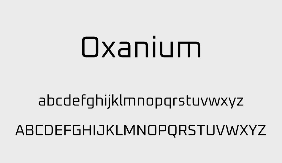 oxanium font