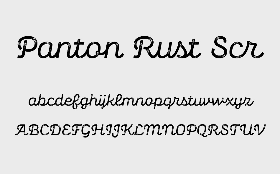 Panton Rust Scr font