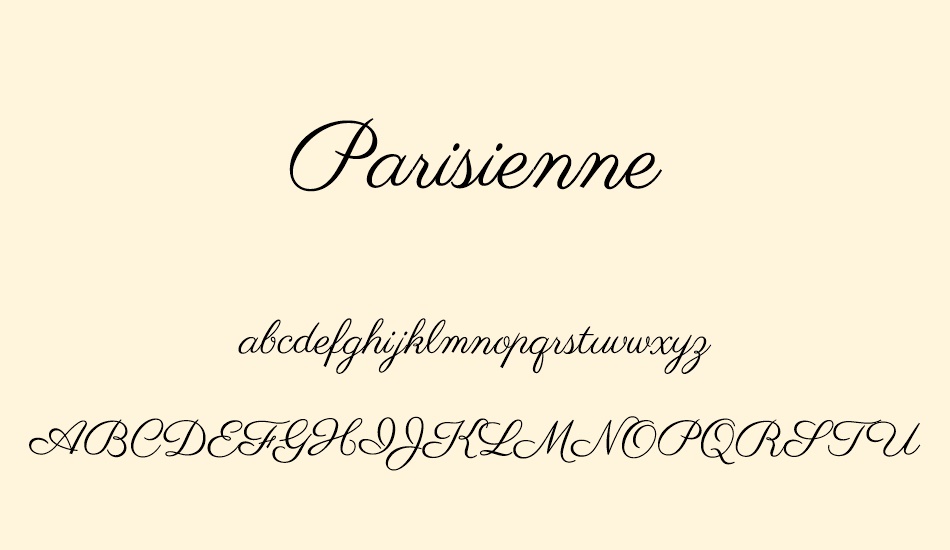 parisienne font