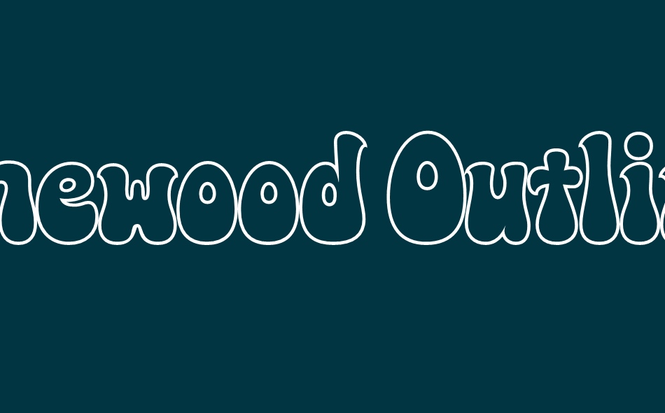 Pinewood Outline font big