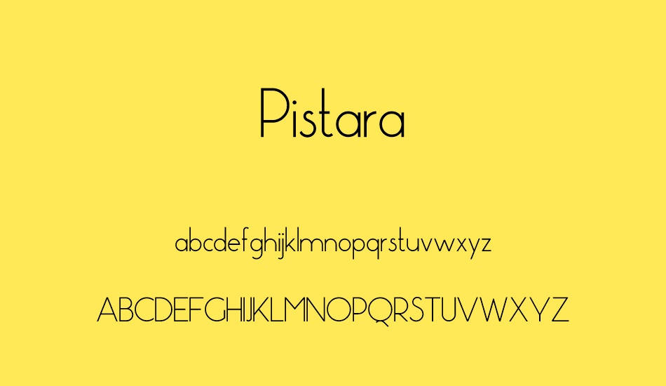 pistara font