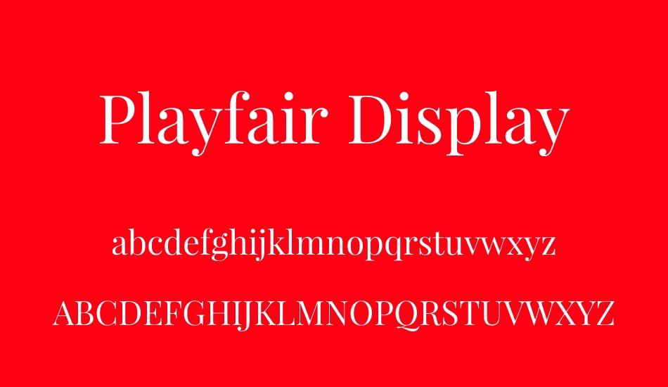 playfair-display font