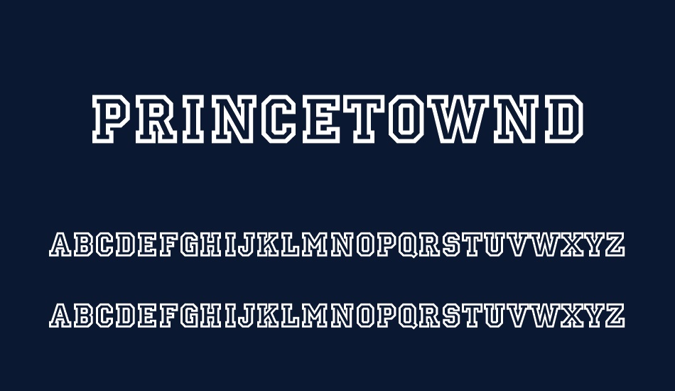 princetownd font