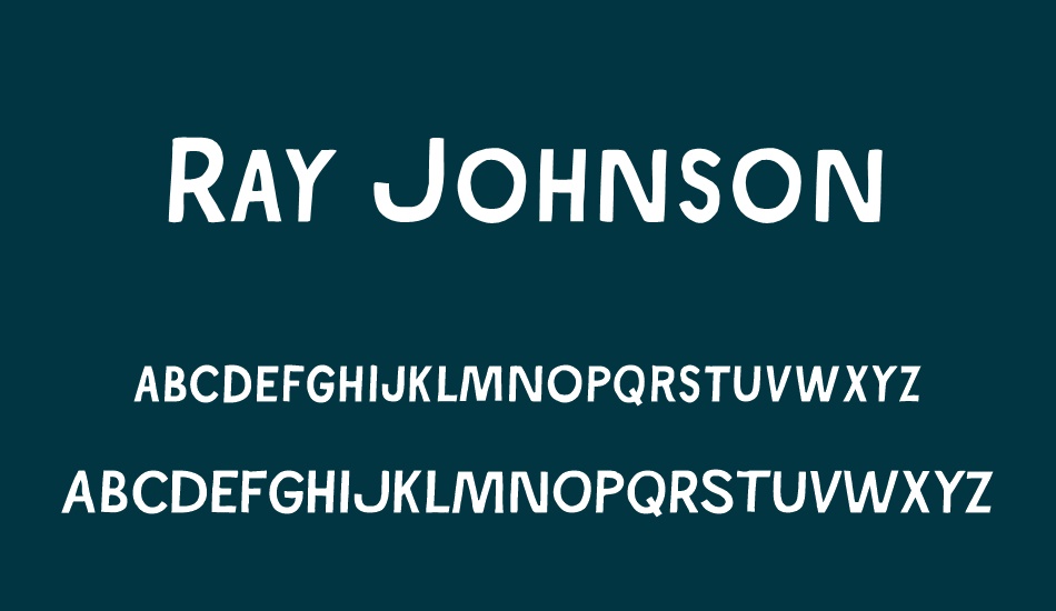 ray-johnson font