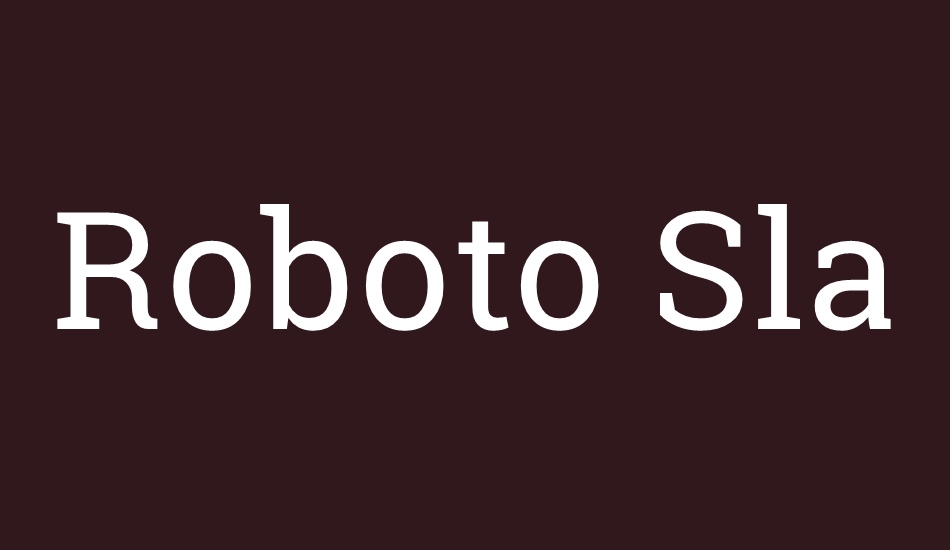 roboto-slab font big
