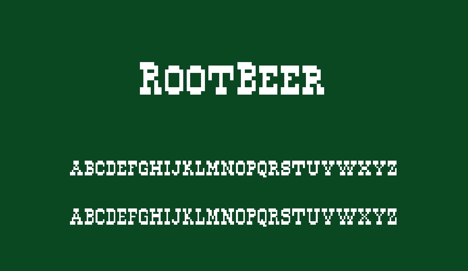 rootbeer font