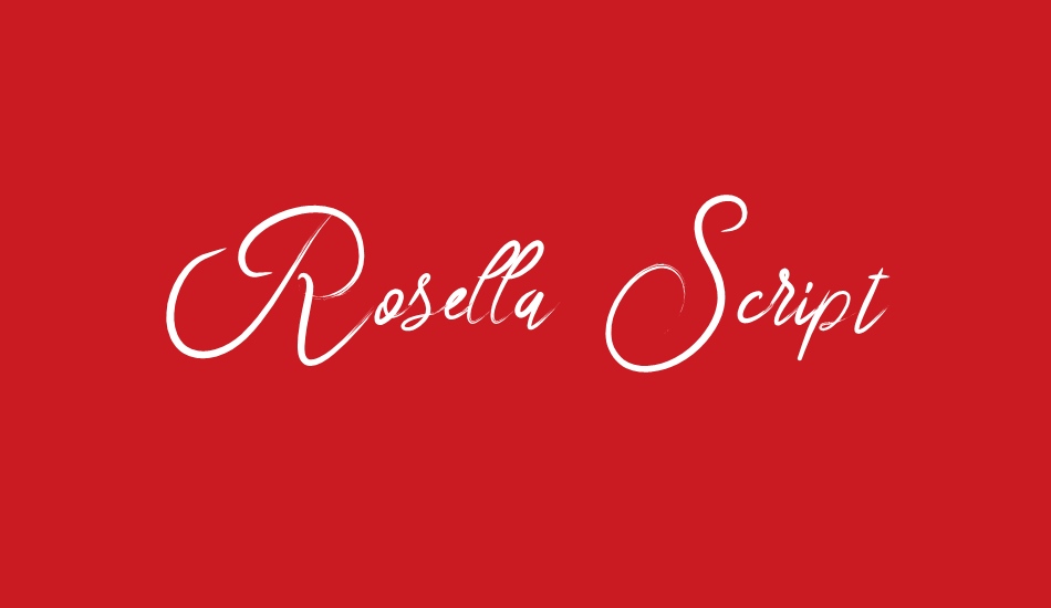rosella-script font big