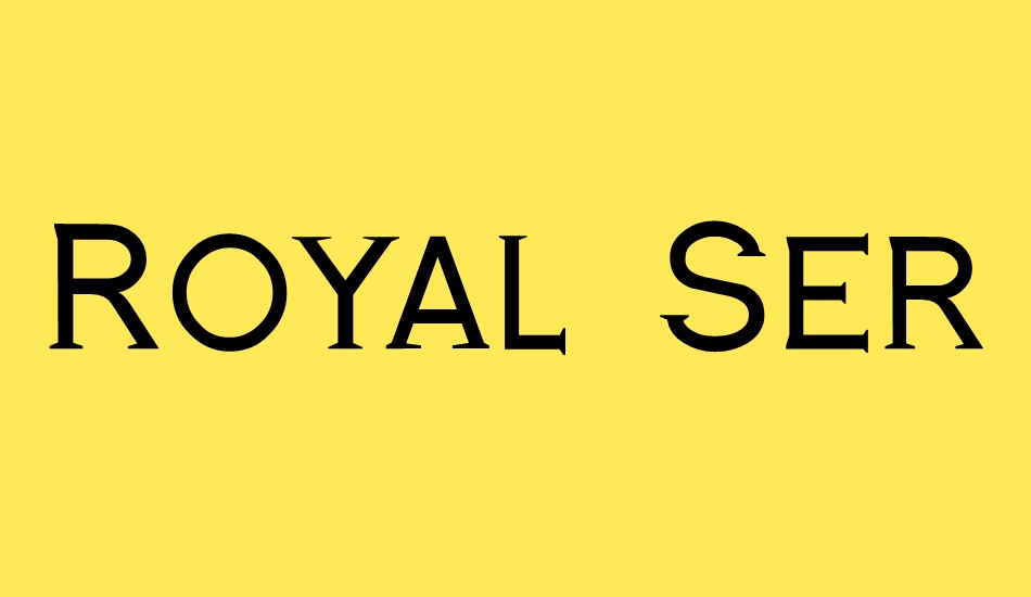 royal-serif font big
