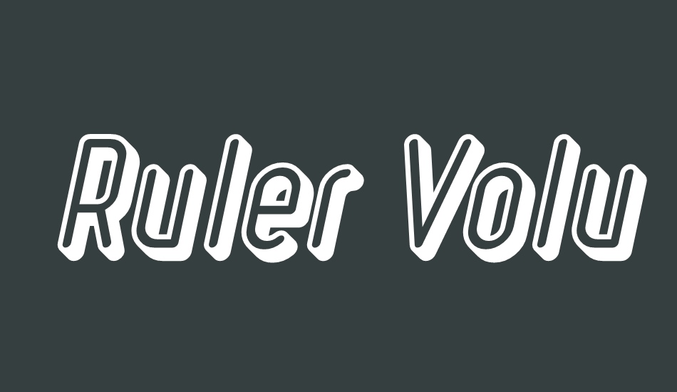 ruler-volume font big