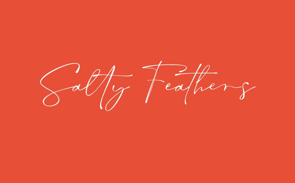 Salty Feathers font big
