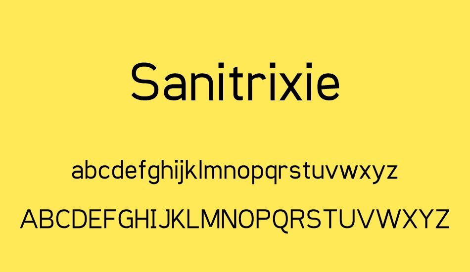 sanitrixie font