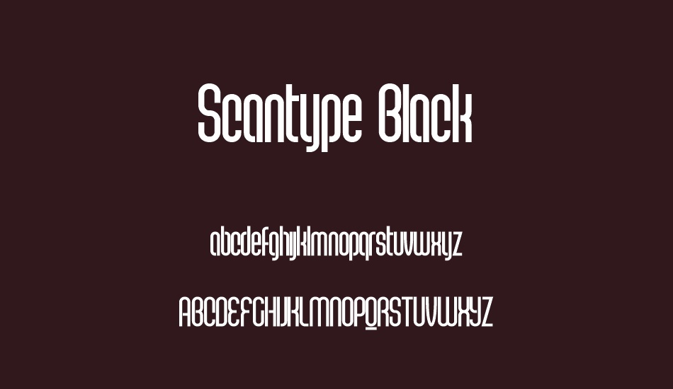 scantype-black-personal-use font