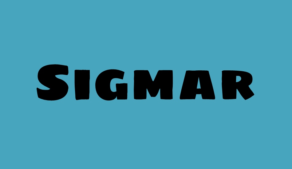 sigmar-one font big