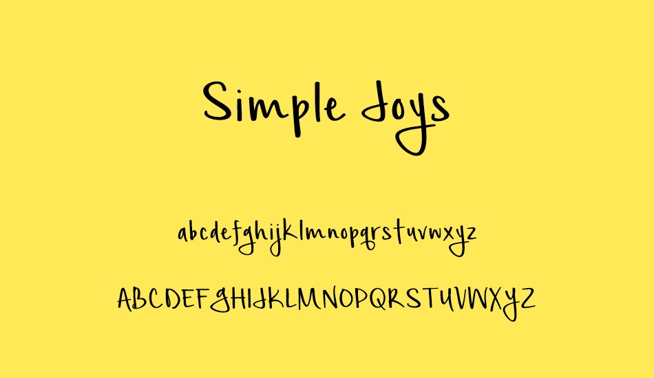 simple-joys font