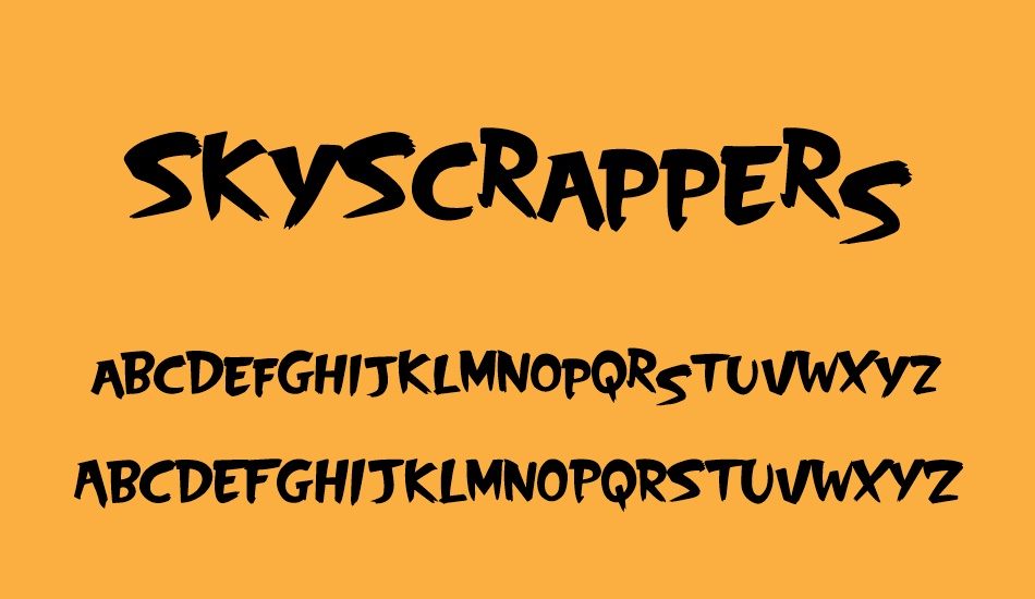 skyscrappers font