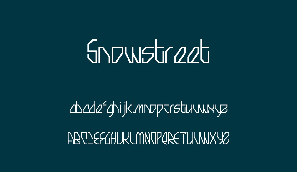 snowstreet-personal-use-only font