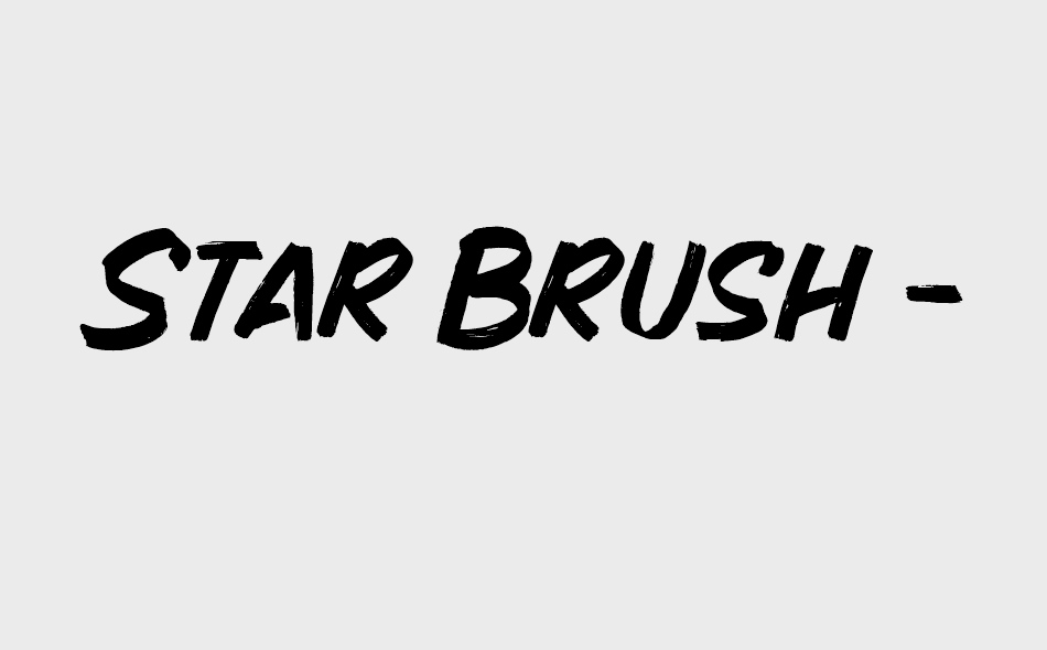 Star Brush font big