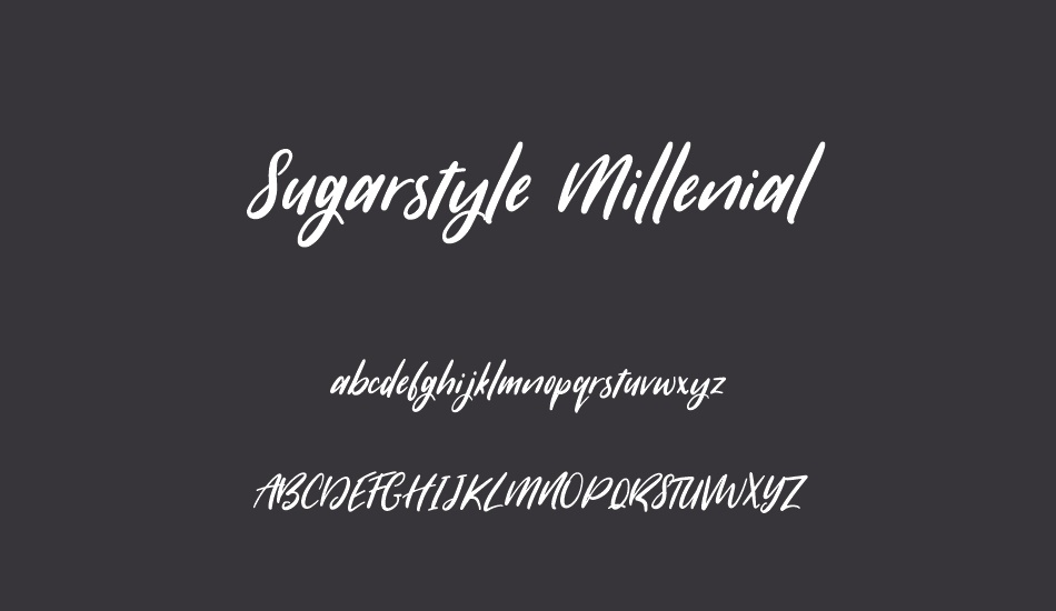 sugarstyle-millenial font