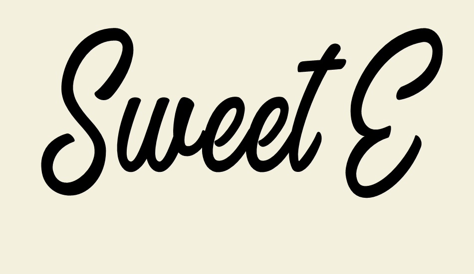 sweet-easy-personal-use font big