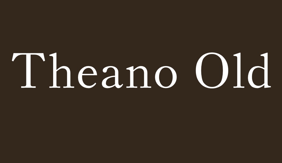 theano-old-style font big