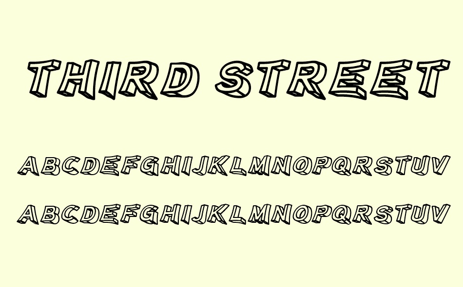 Third Street font