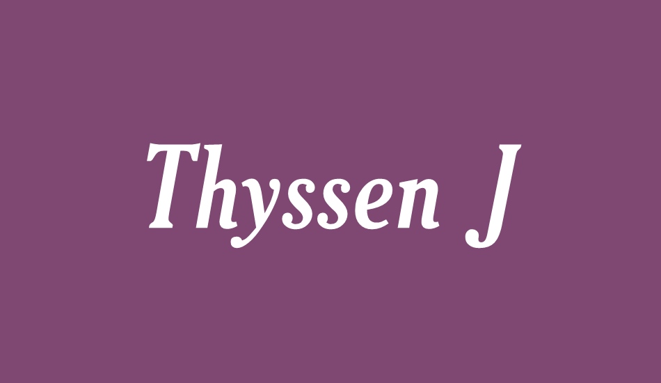 thyssen-j font big