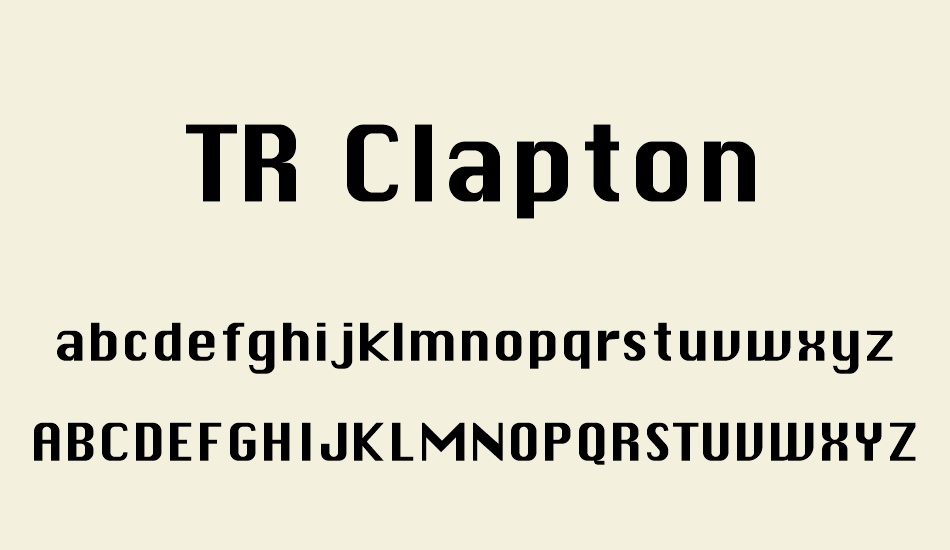 tr-clapton font