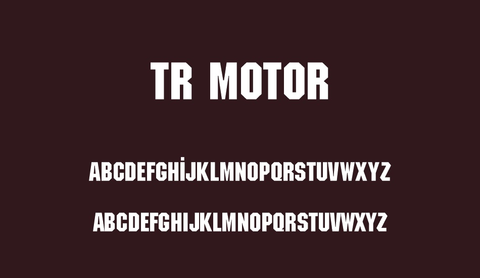 tr-motor font