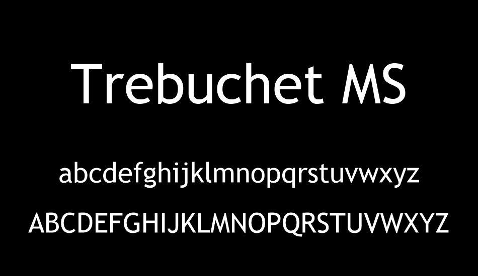 trebuchet-ms font