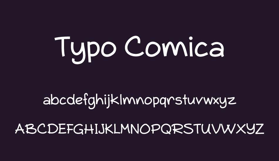 typo-comica font