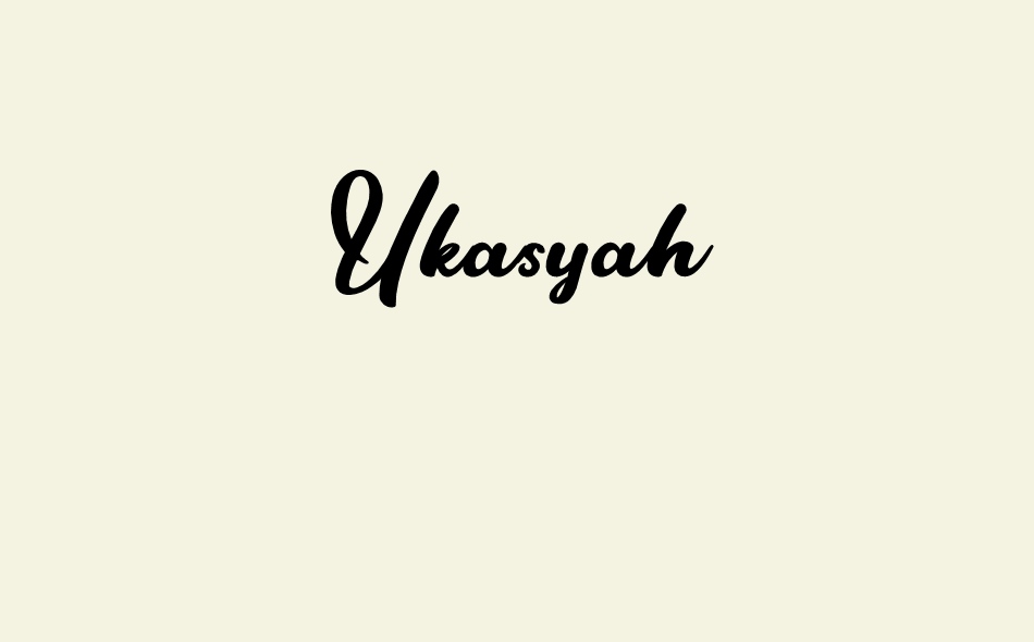 Ukasyah font big
